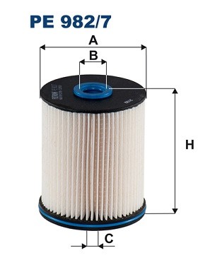 PE 982/7 FILTRON fuel filter for Opel, Vauxhall
