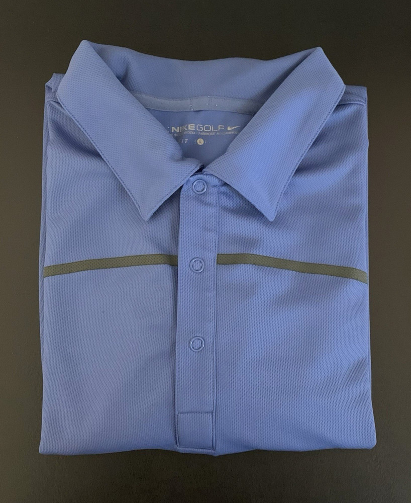 Nike Dri-Fit Polo Golf Shirt Tour Performance Men's Large Long Sleeve