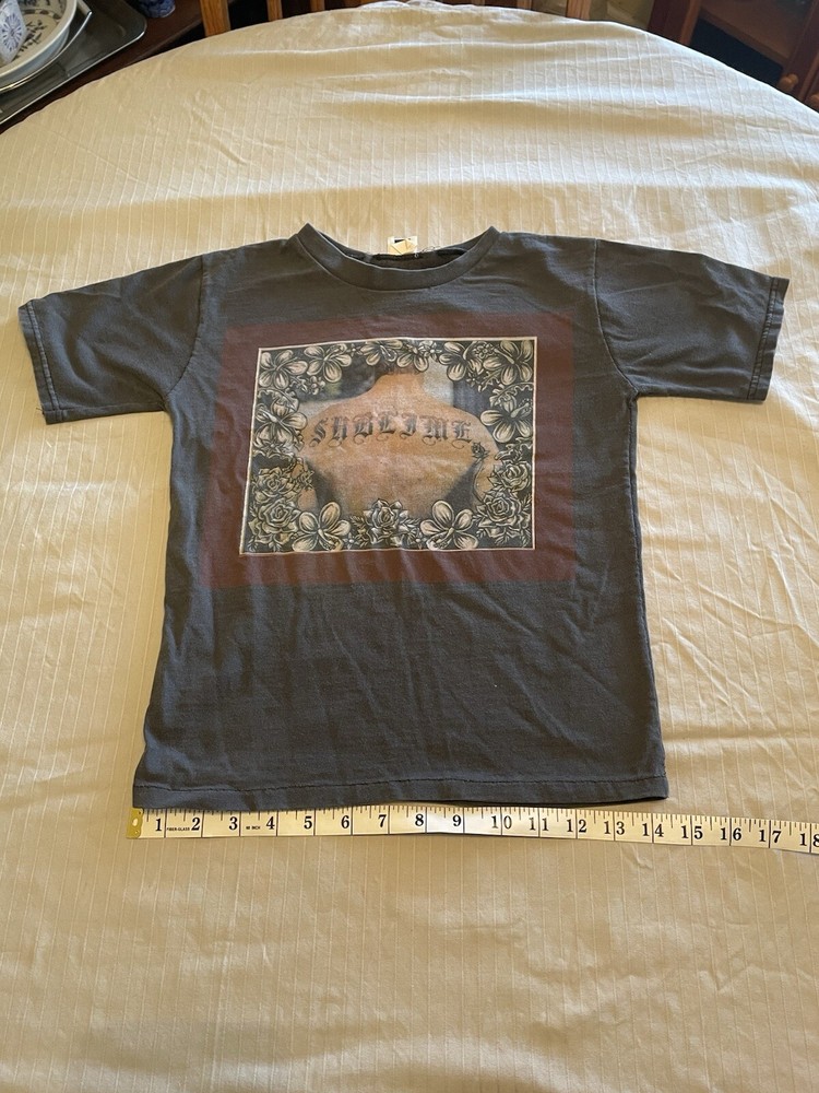 Vintage Sublime Self Titled Album Shirt 90s Women’s XXS-XS Boy Tee Crop Top Y2K