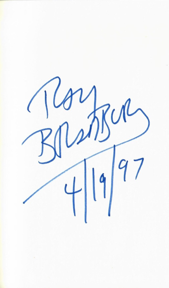 Quicker Than The Eye. Ray Bradbury .First Edition 1st Print. Signed