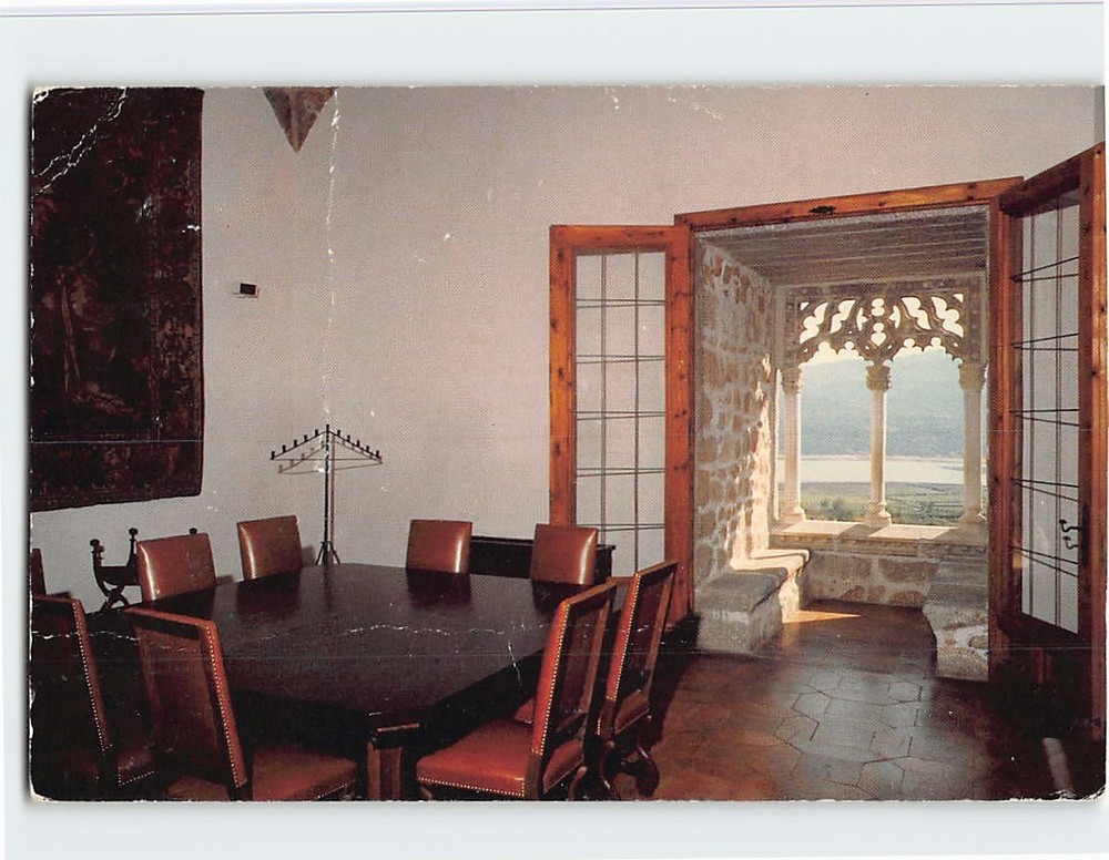 Postcard Interior New Castle of Manzanares el Real in Spain
