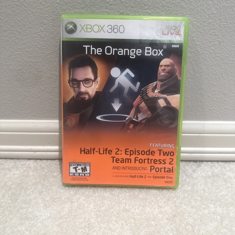 The Orange Box (Half Life 2, TF2, Portal 2) Xbox 360, CIB Tested Works!