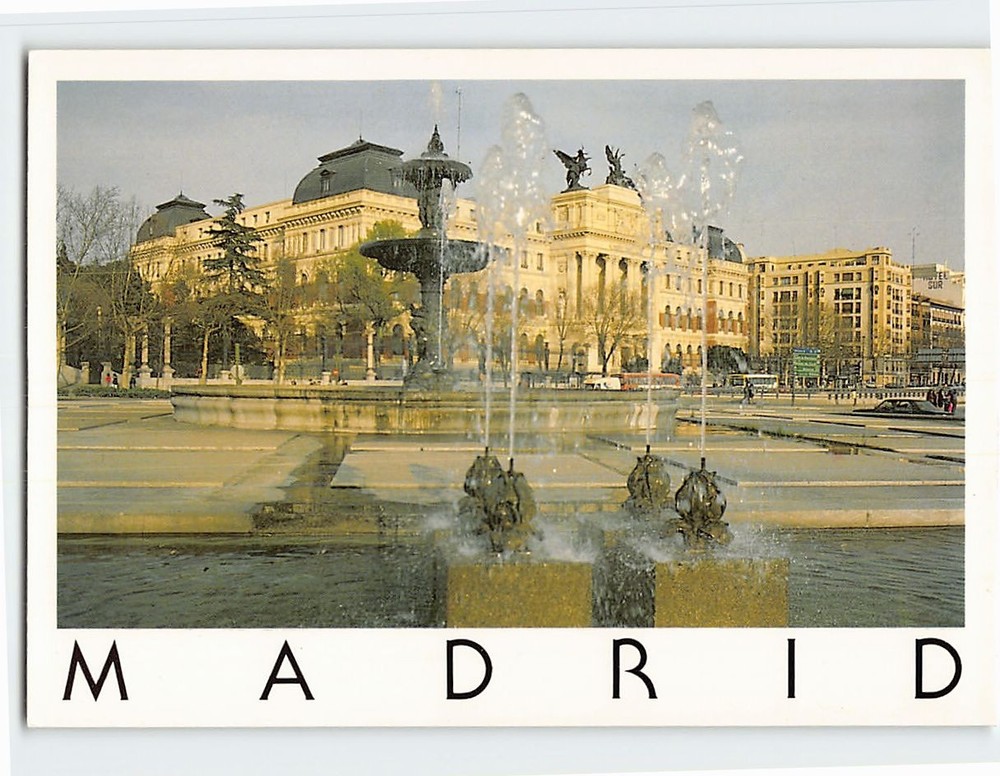 Postcard Plaza de Atocha Madrid Spain