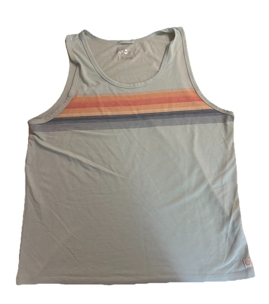 Marine Layer Striped Air Tank Men’s XL Light Blue