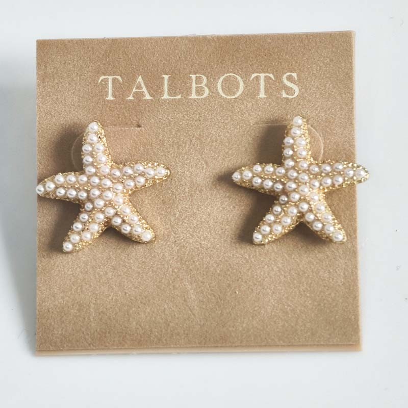 Talbots Starfish Stud Earrings for Women Stylish Sea-Themed Party Jewelry