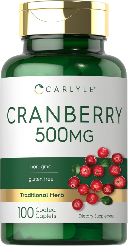 Cranberry Pills | 500Mg | 100 Caplets | Non-Gmo, Gluten Free Supplement