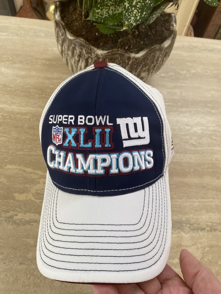 New York Giants 2008 Super Bowl XLII Champions Reebok NFL Sideline Cap