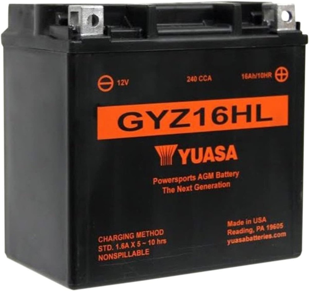 BRP CAN-AM 600cc Ryker ACE Yuasa YUAM716GHL GYZ16HL Factory Activated Battery-image