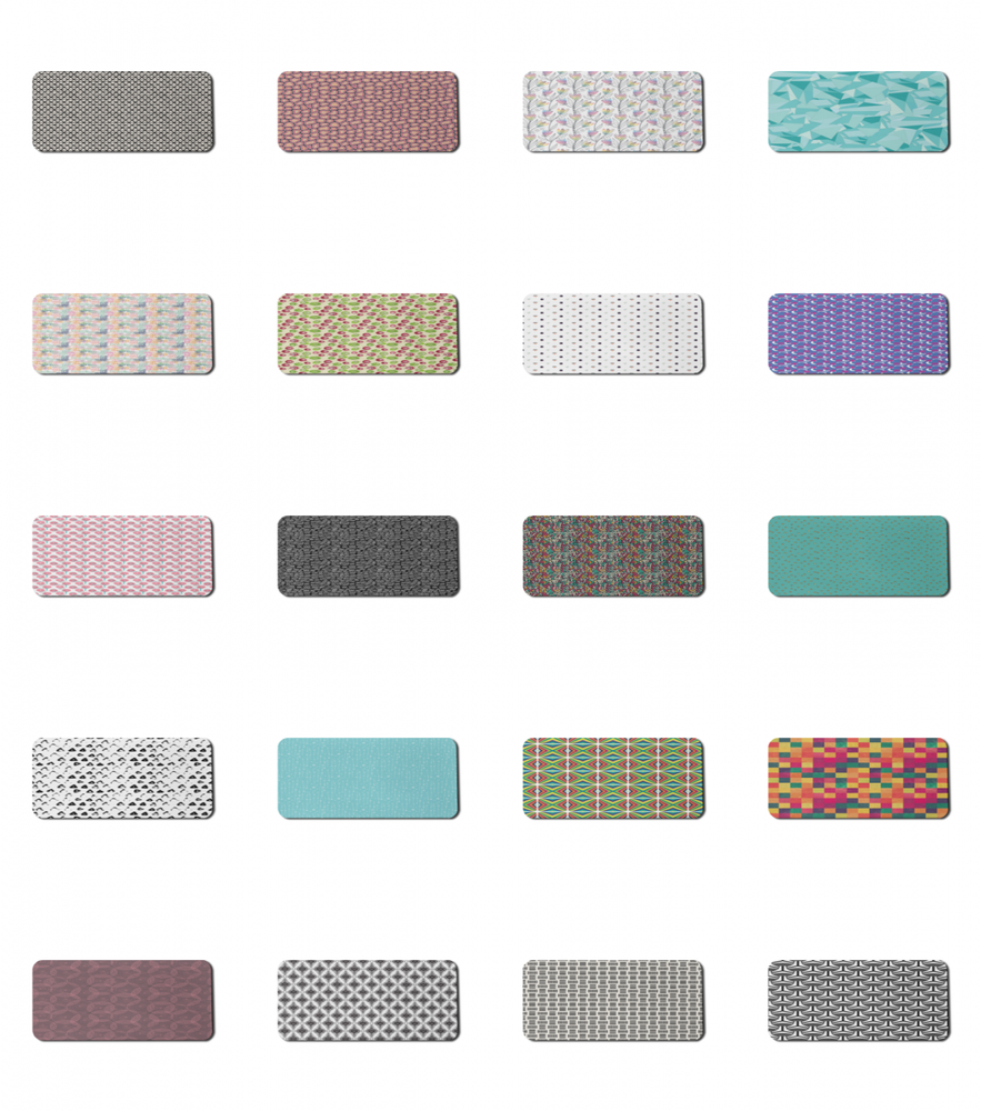 Ambesonne Abstract Fractal Rectangle Non-Slip Mousepad, 35