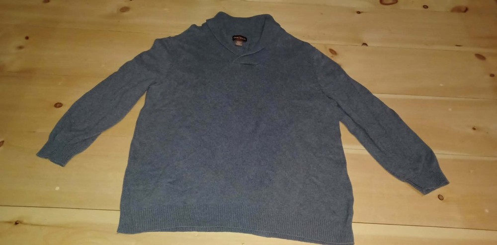 Men's Oak Hill  Sweater Shirt Size 2XLT 2XL Tall Gray