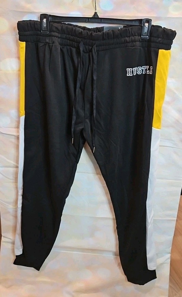 Rue21 Women's Plus size 3X Black multicolor Classic Jogger Pants NWTS