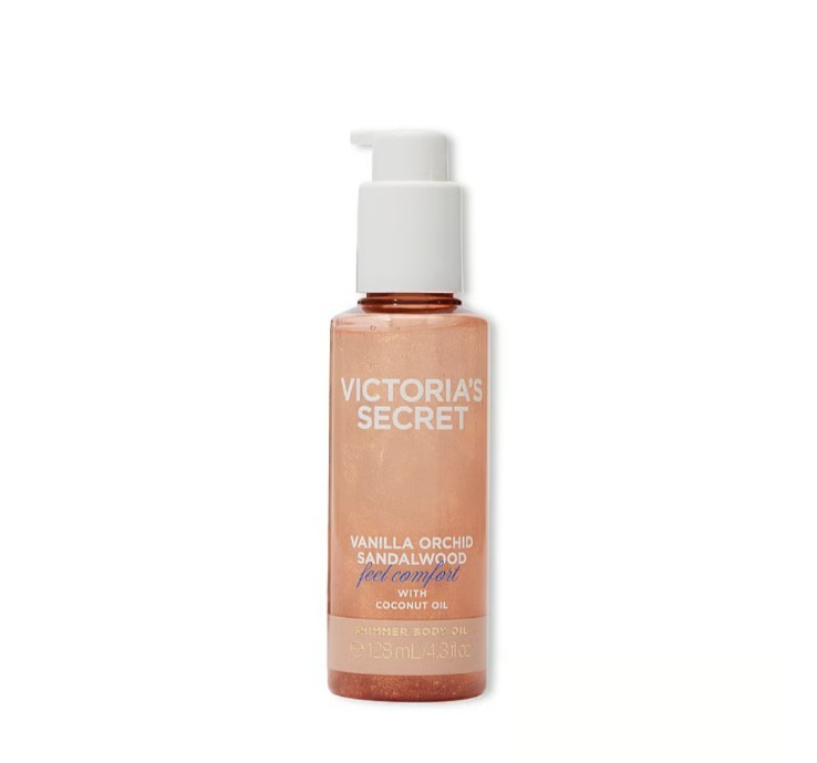 Victoria's Secret Pink Vanilla Orchid Sandalwood Body Oil 4.3 oz New Full