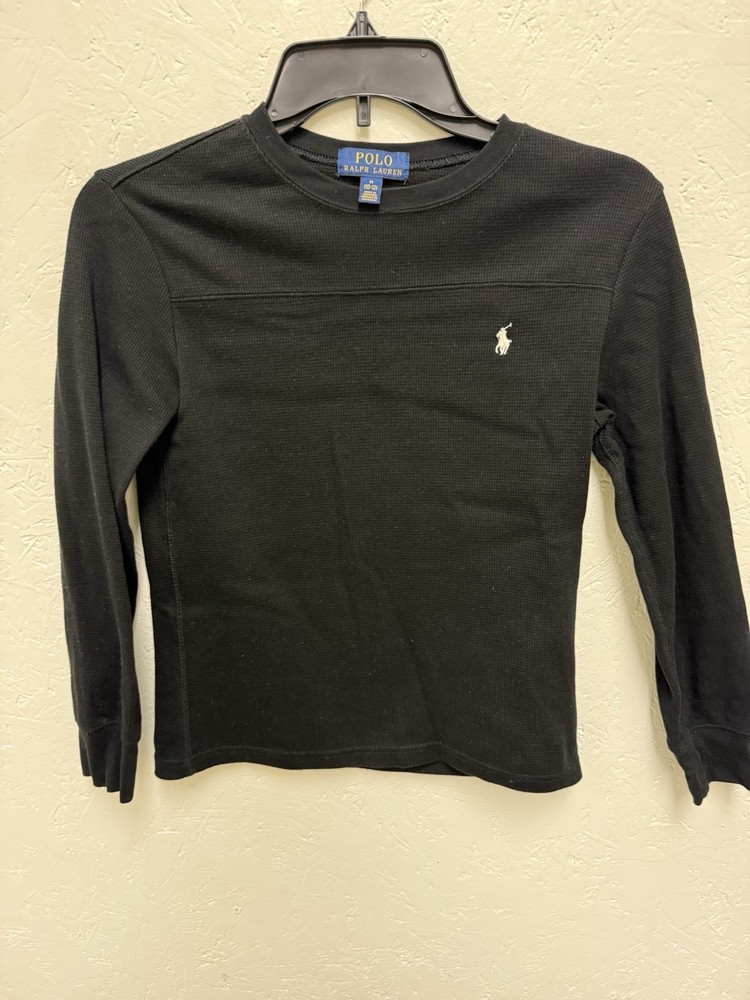 Boys Polo Ralph Lauren Knit Long Sleeve Black Size Youth Medium
