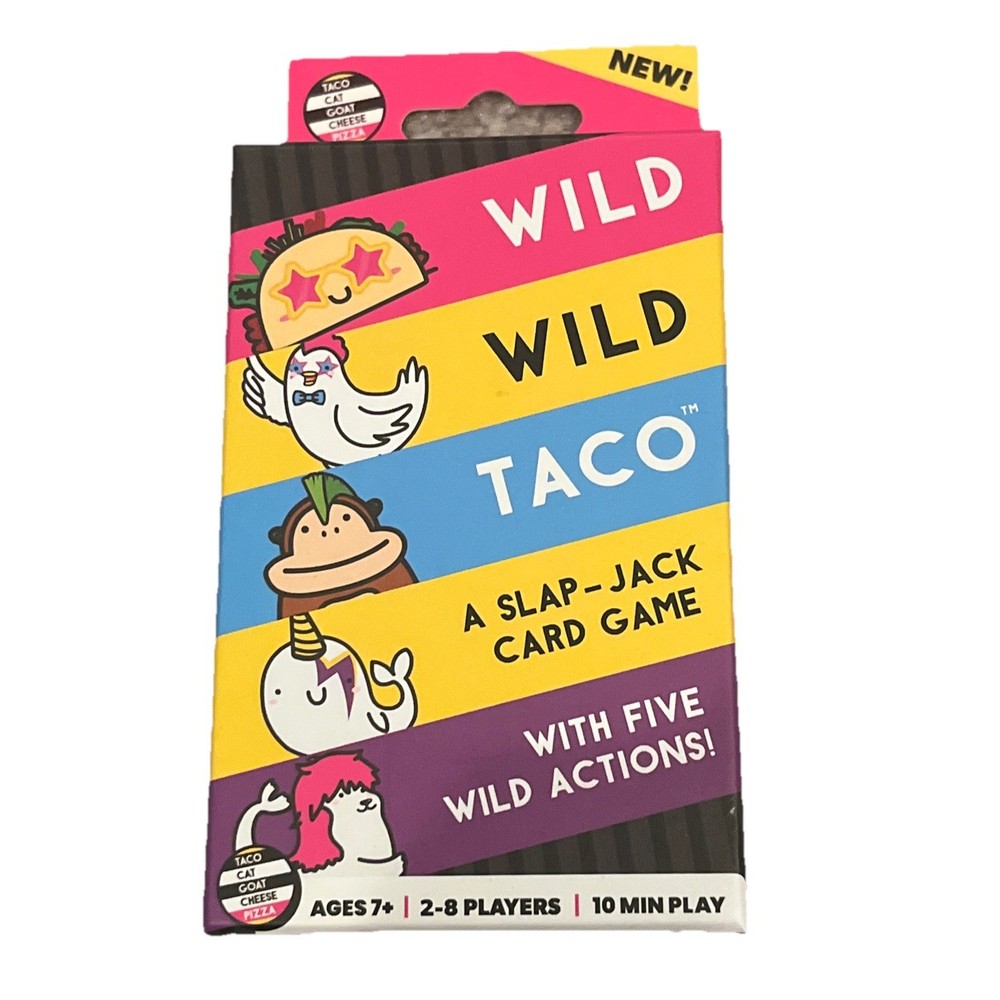 Wild, Wild Taco Cat Goat Cheese Pizza Fast-Paced Card Game Family Friends Kids