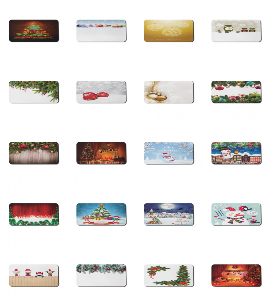 Ambesonne Xmas Rectangle Non-Slip Mousepad, 35