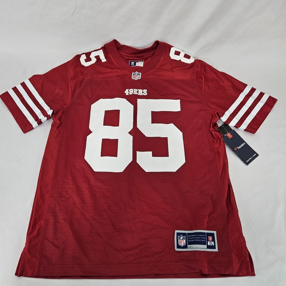 NFL PRO LINE Men's George Kittle Scarlet San Francisco 49ers Replica Jersey Sz S