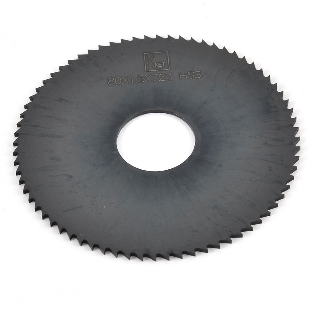 80mm 72-Tooth HSS Slitting Saw Cutter 1.5mm Thin Precision Hand Tool