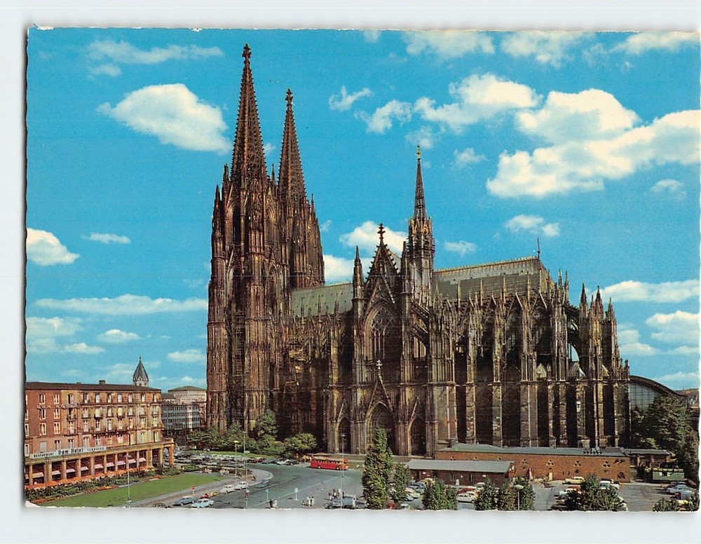 Postcard Cologne Cathedral Southern Side Germany