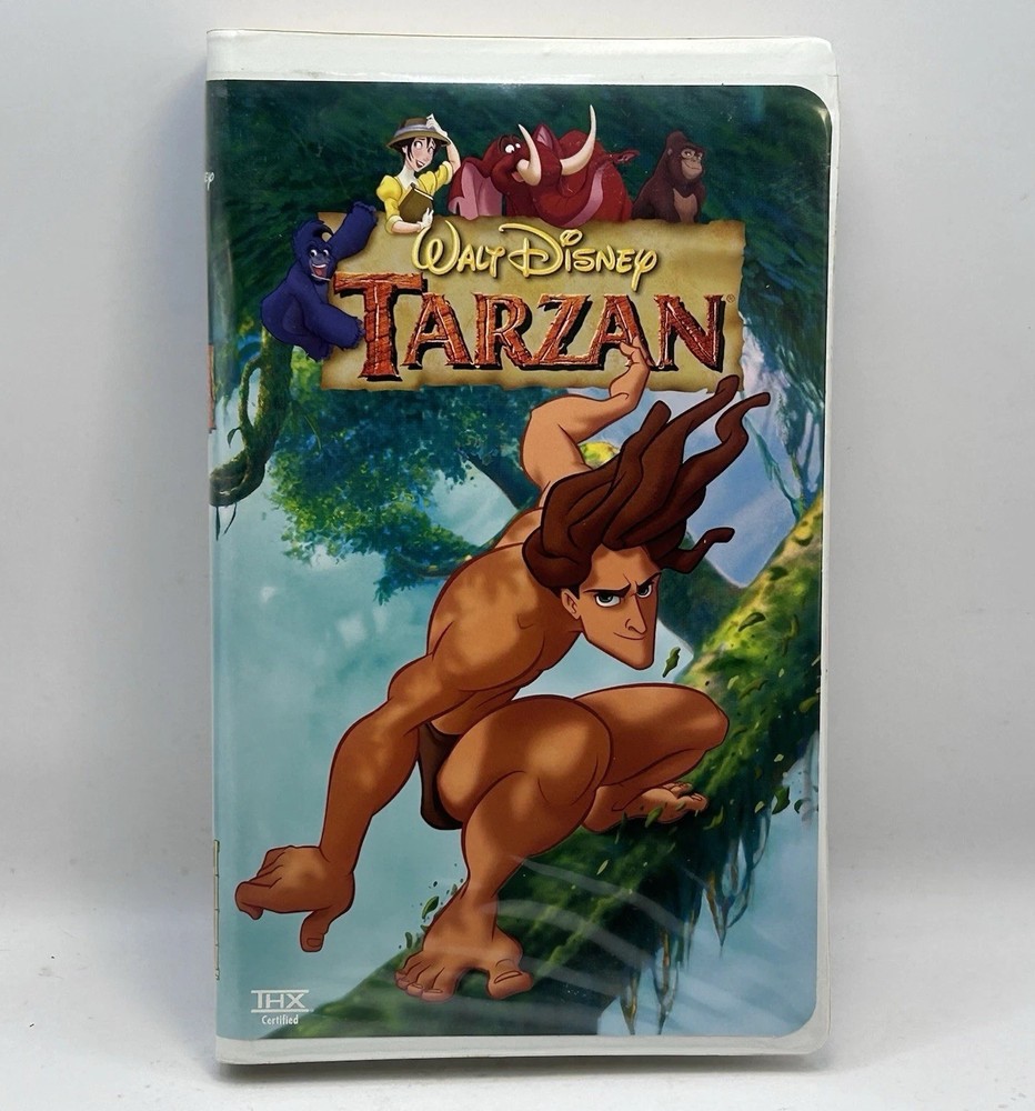 Tarzan VHS 1999 Disney Video Tape Animation Movie Vintage Clamshell Nearly New!