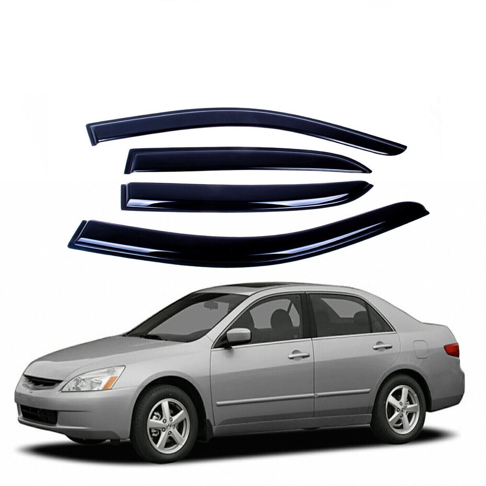 Window Visor Wind Vent Deflector for 2003-2007 Honda Accord 4-Door Sedan Only