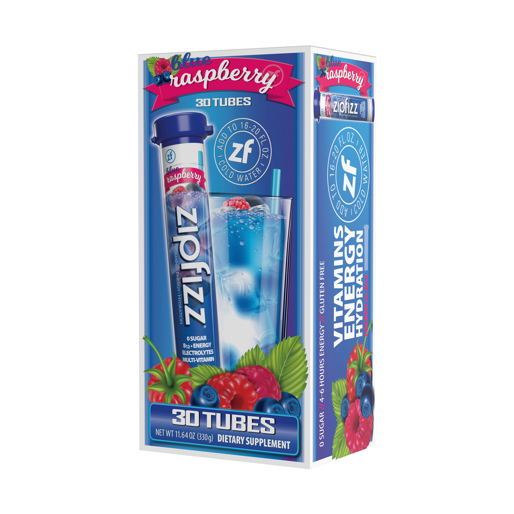 Zipfizz Multi-Vitamin Energy Drink Mix - 30 Tubes Watermelon Flavor Electrolytes