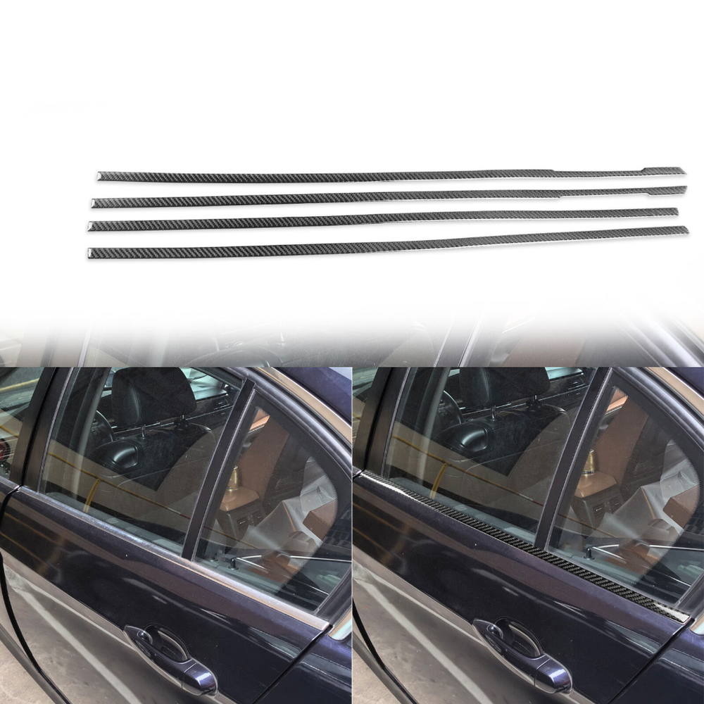 BMW 3 Series E90 2005-2012 Carbon Fiber Window Trim Kit