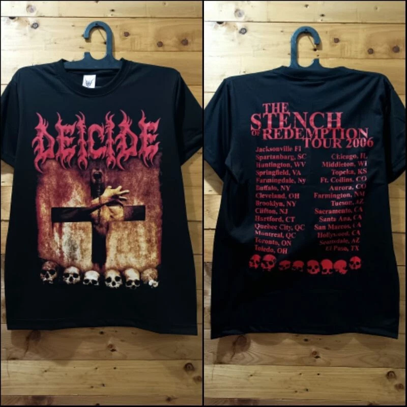 Deicide Band Shirt, Deicide Band Tour Black Unisex T-shirt S-5XL