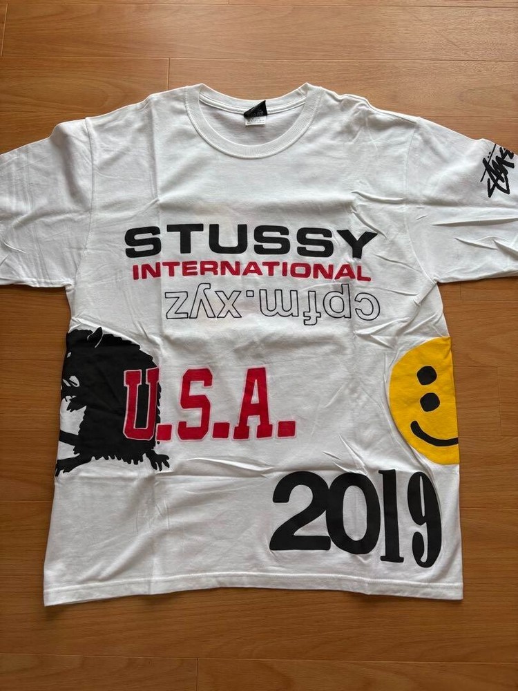 STUSSY x Cactus Plant Flea Market 2019 White Tee Size L US M