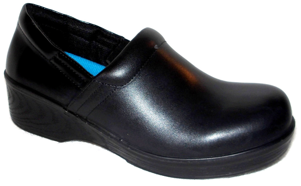 Dr Scholls Dynamo Women's Black Leather Work Shoes 8 W