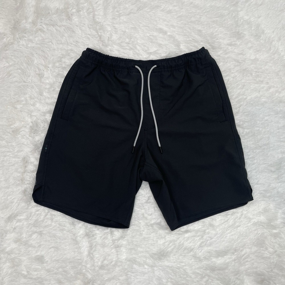Stance Freshtek Men’s Size S Small Black Unlined Chino Shorts Zip Pocket