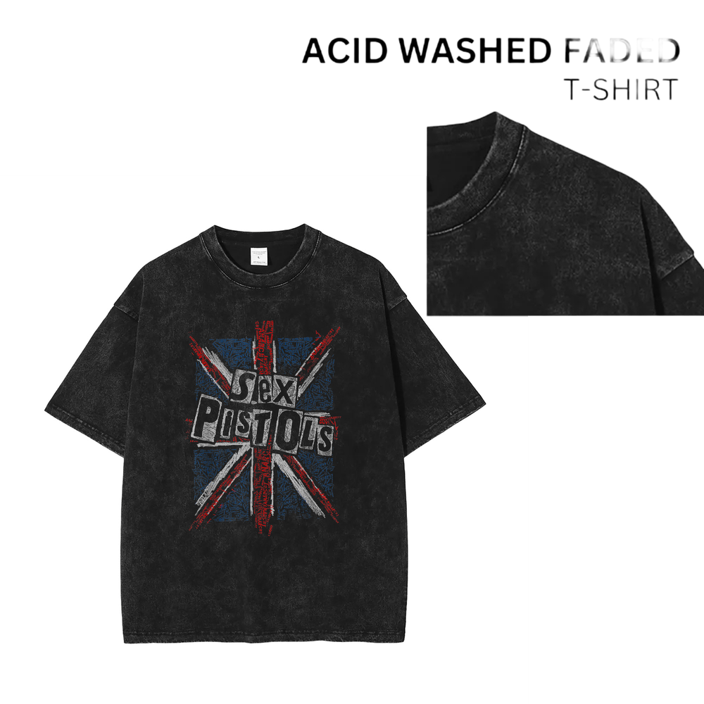 90s Vintage Acid Washed Rock Band T-Shirt Unisex Tee 102338