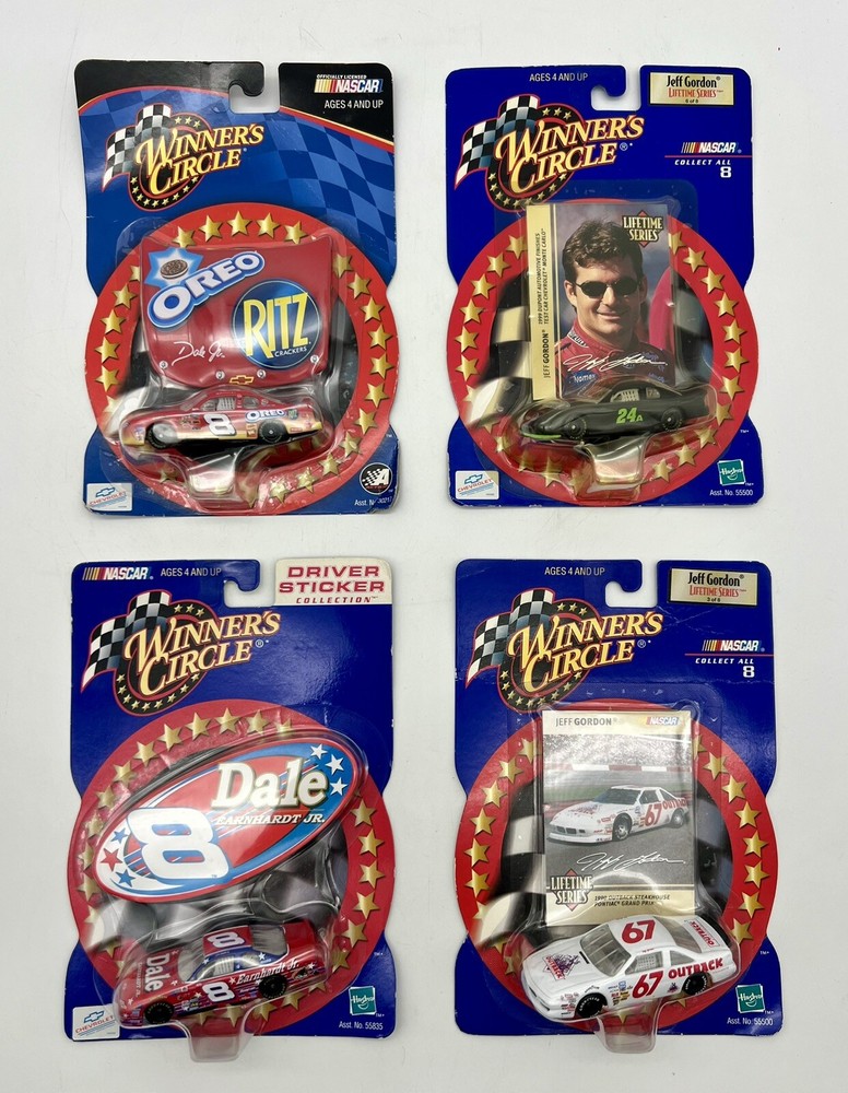 Lot Of 4 Winner’s Circle 1:64 Scale NASCAR Jeff Gordon Dale Earnhardt Jr Diecast