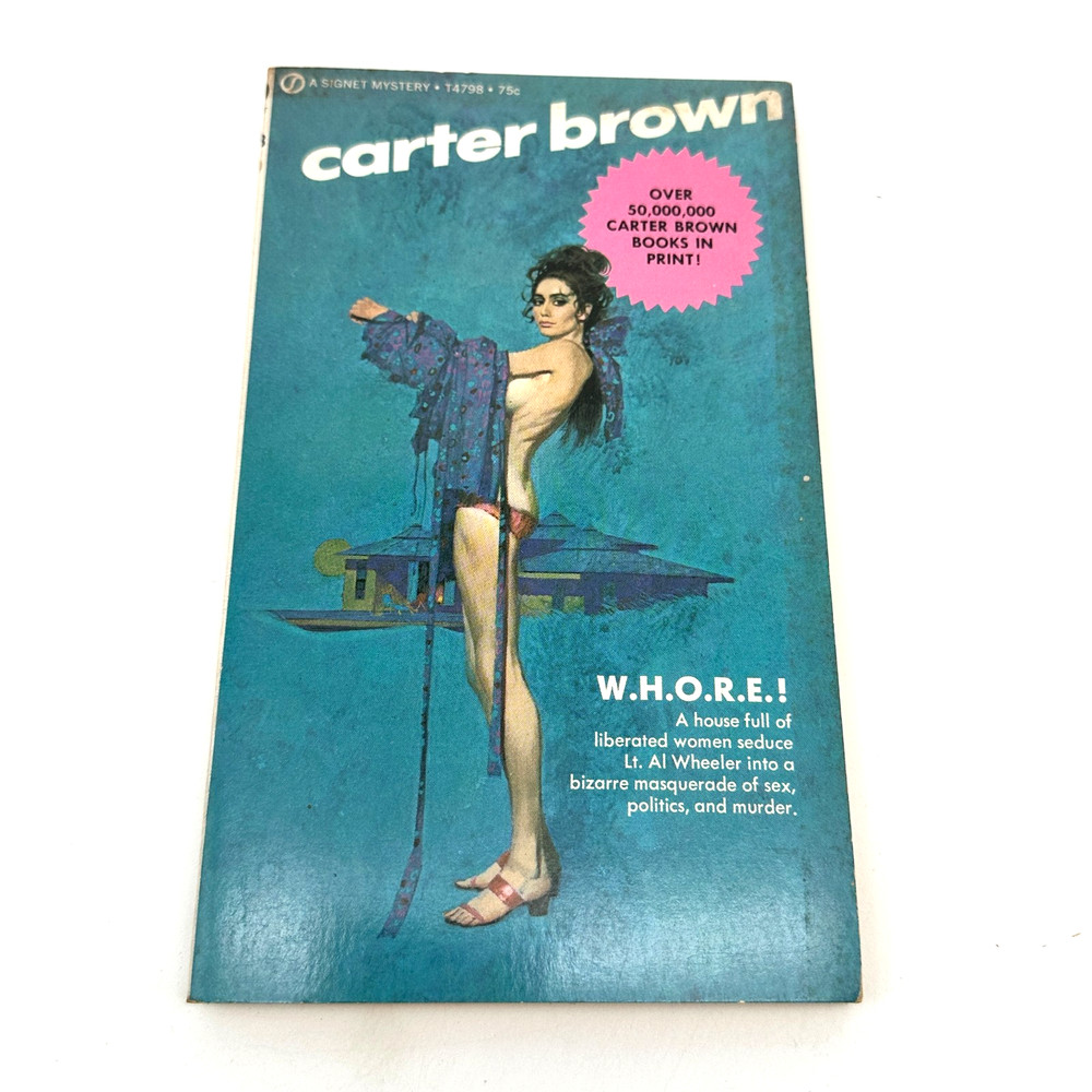 1971 Carter Brown WHORE Signet First Printing Vintage Pulp Crime Paperback