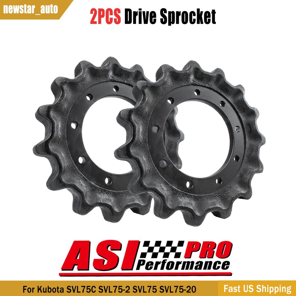 2PCS Drive Sprocket FOR Kubota SVL75C SVL75-2 SVL75 SVL75-2C US V0511-21110