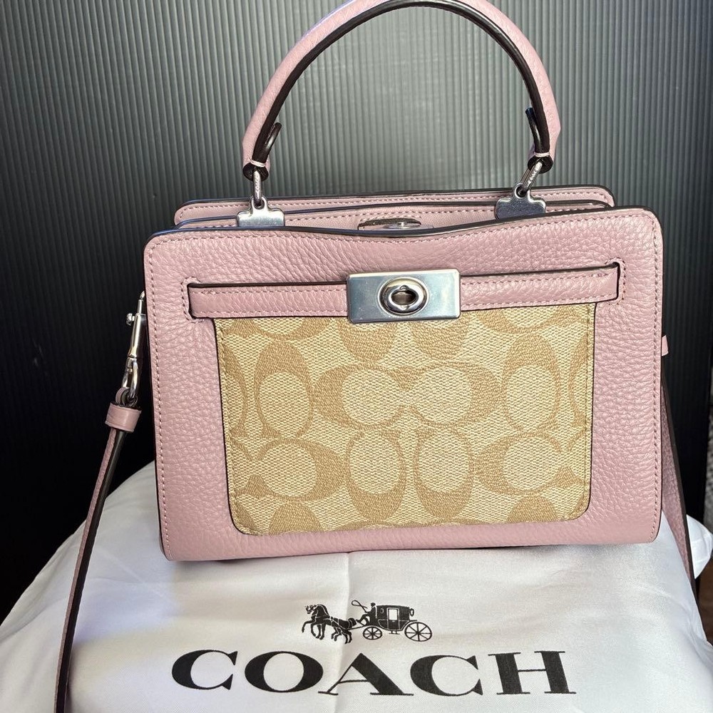 COACH pink shoulder bag