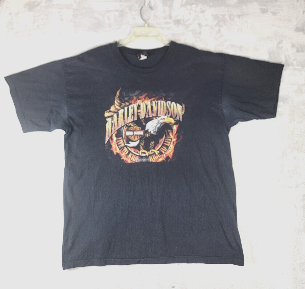 Vintage Harley Davidson Rehobeth Beach DE Made in USA Shirt XXL Y2K