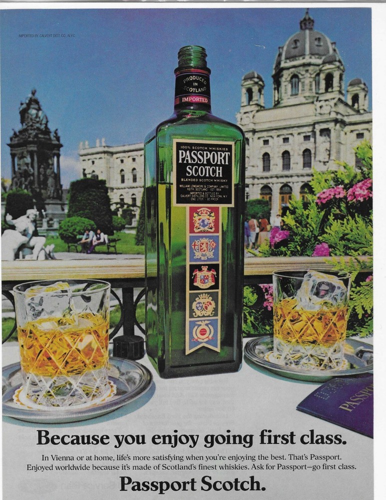 Vienna  Passport Scotch  Original Print Ad