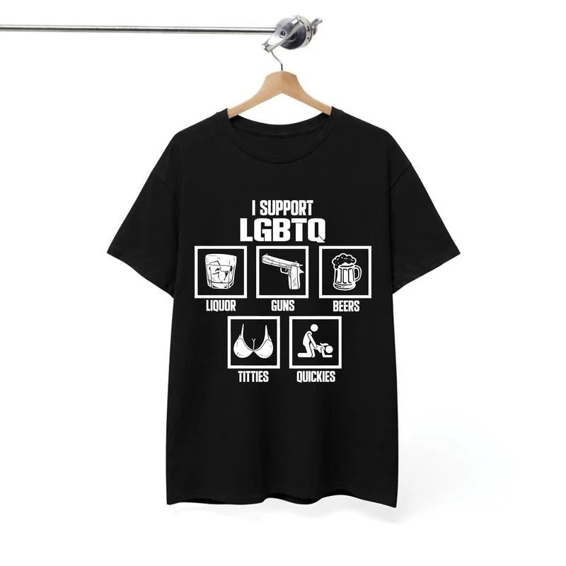 I Support LGBTQ Shirt, Funny Meme Shirt, 100% Cotton Unisex Shirt, Trendy Shirt,