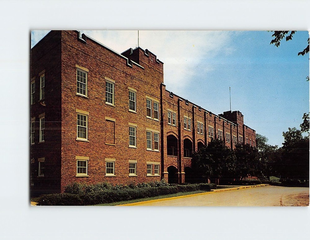 Postcard Gymnasium Saint Benedicts College Atchison Kansas USA