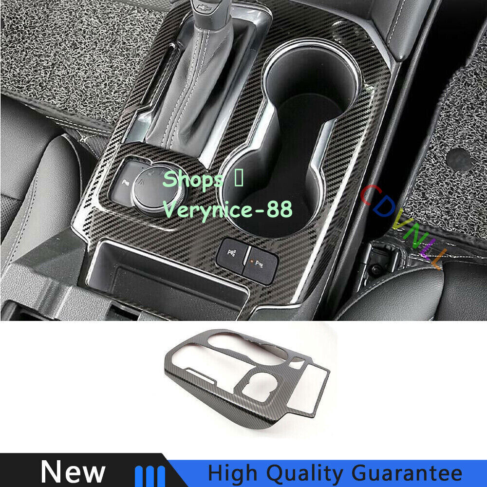 For Chevrolet Blazer 19-2021 Steel Carbon Fiber Central Console Gear Shift Cover