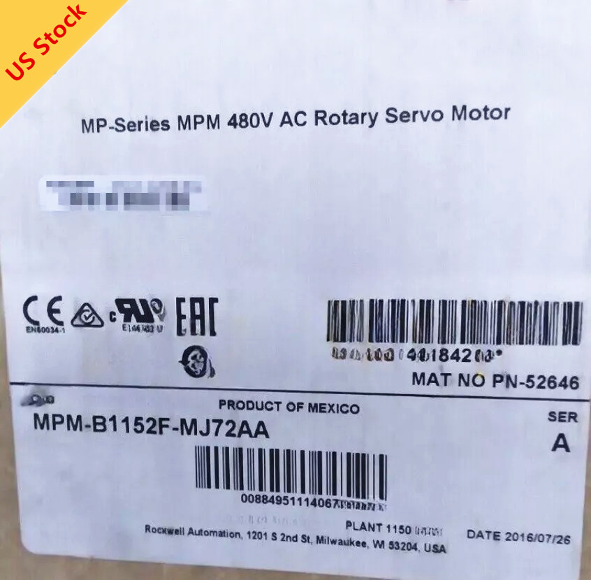 1PC NEW IN BOX ALLEN BRADLEY MPM-B1152F-MJ72AA Servo Motor Expedited Shipping