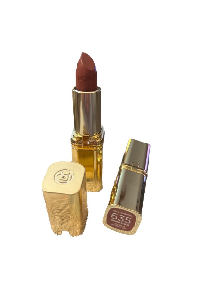 L'OREAL COLOUR RICHE Lipstick #635 Worth It Medium- 2 Pack!