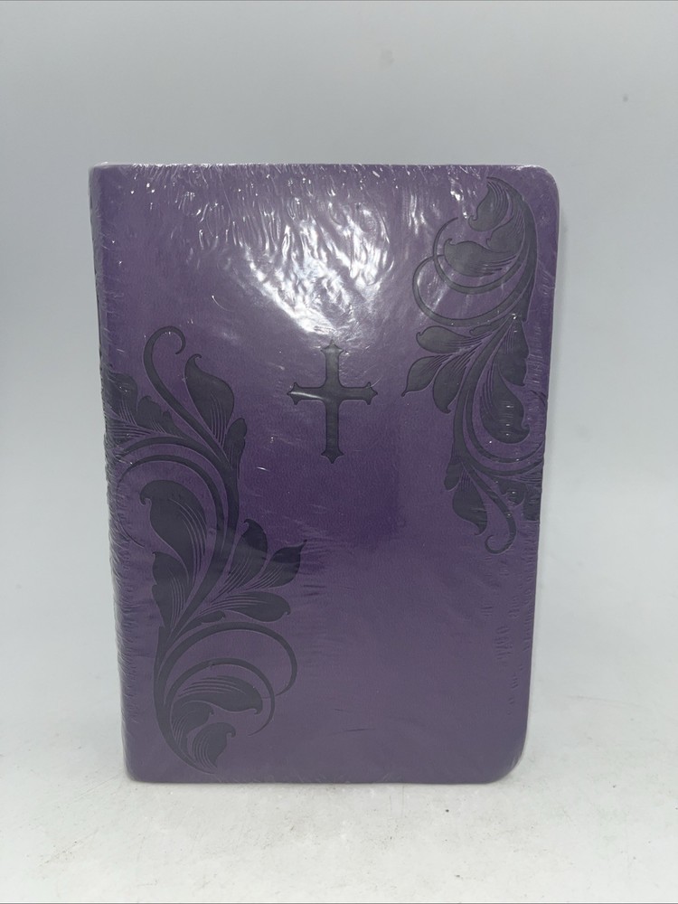 Holy Bible NIV Compact Pocket Bible Zondervan Purple Italian Duotone Cover New