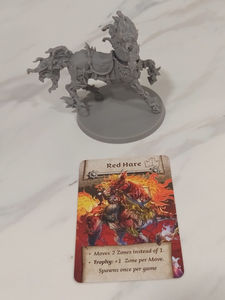 Zombicide White Death RED HARE Abomination Kickstarter Exclusive Promo
