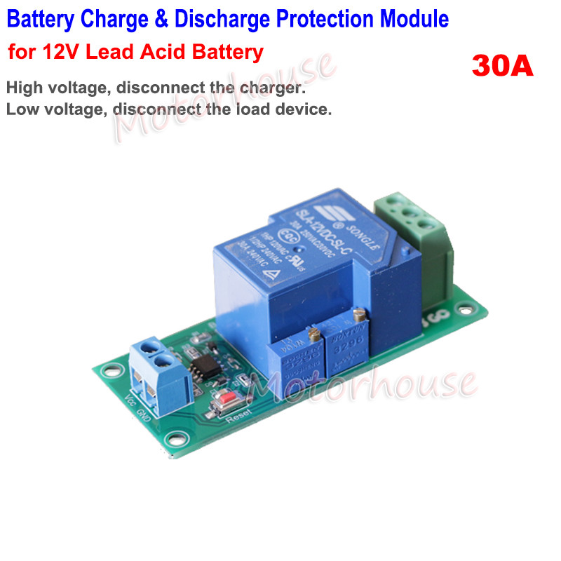 12V 30A Lead Acid Battery Low Voltage Cut Off Switch Excessive Protection Board