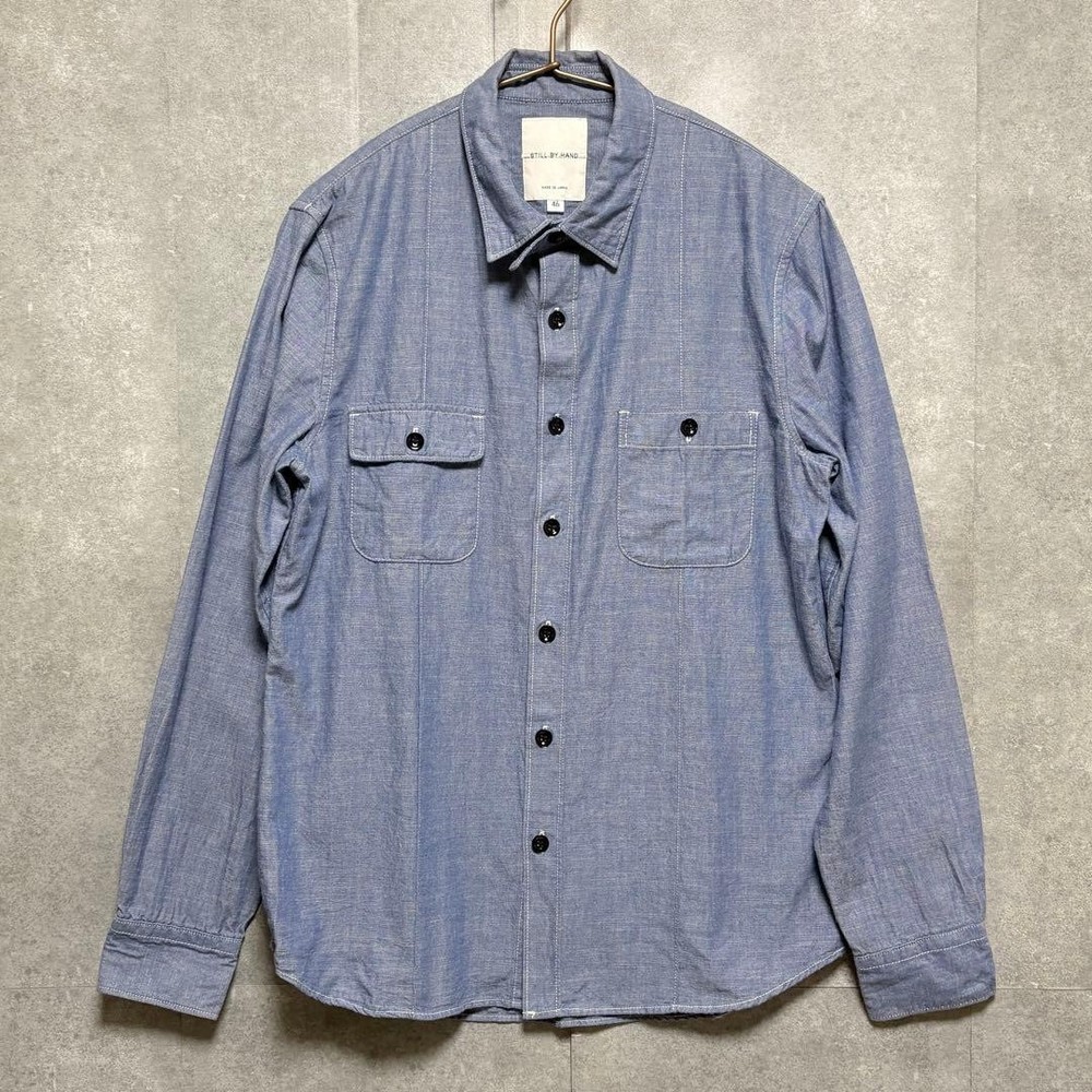 STILL BY HAND Cotton Denim Chambray Shirt Size S - Excellent Condition