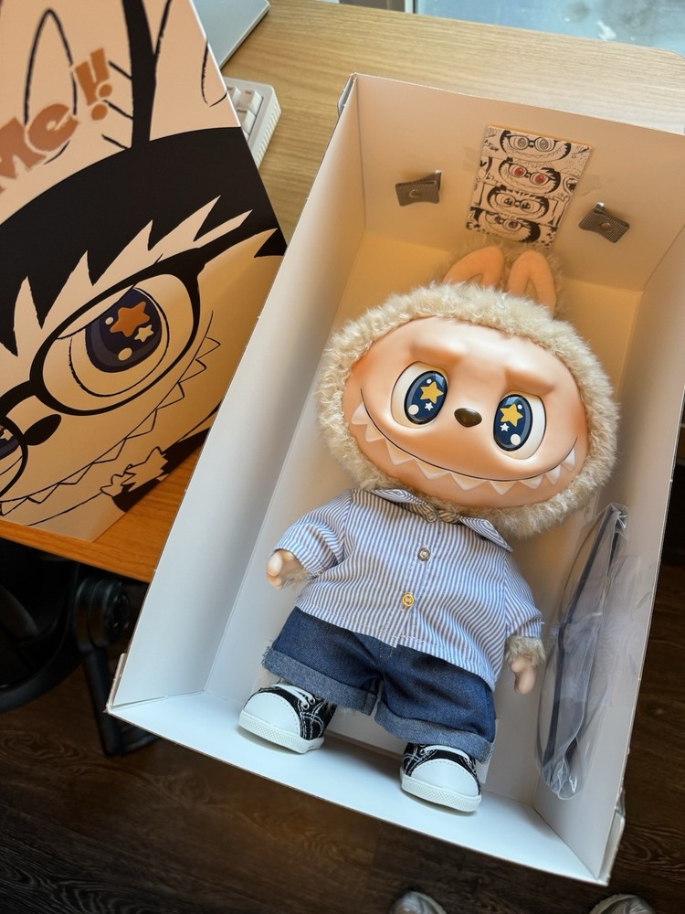 Labubu Flip With Me Vinyl Plush Doll by POP MART THE MONSTERS Brand New Authentic