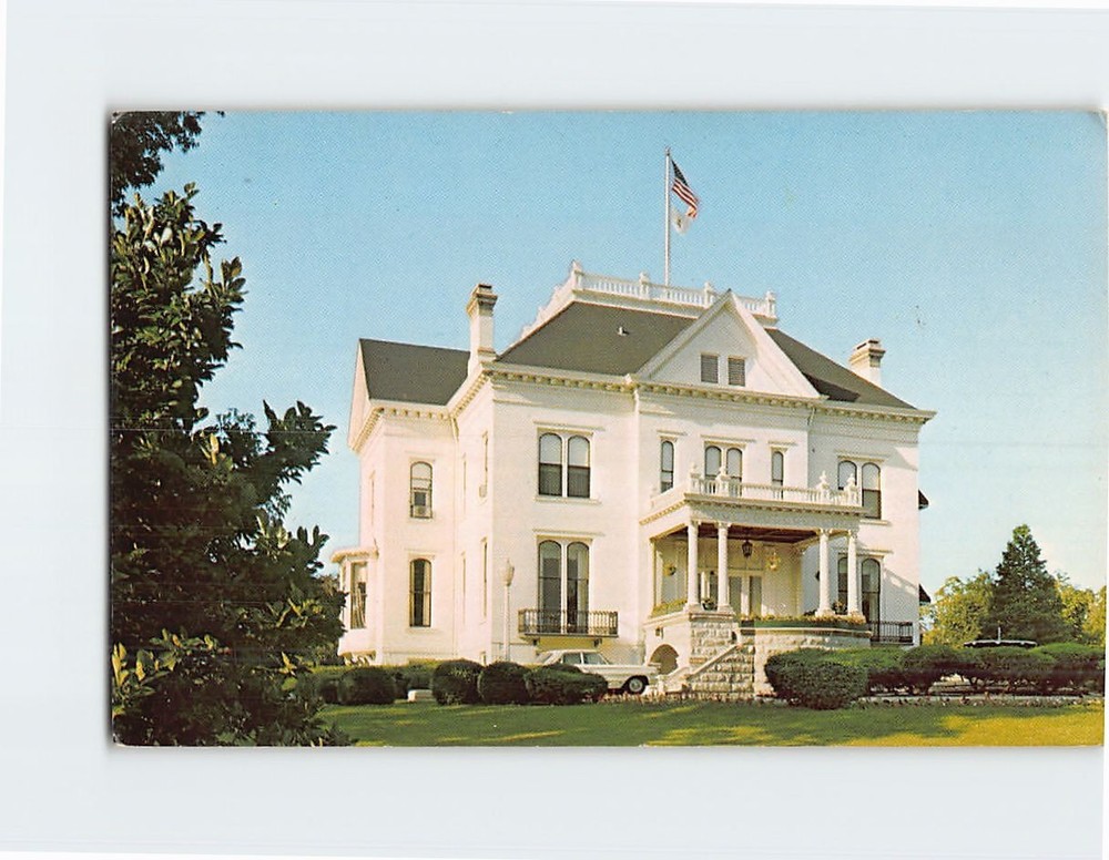 Postcard Illinois Governor's Mansion Springfield USA