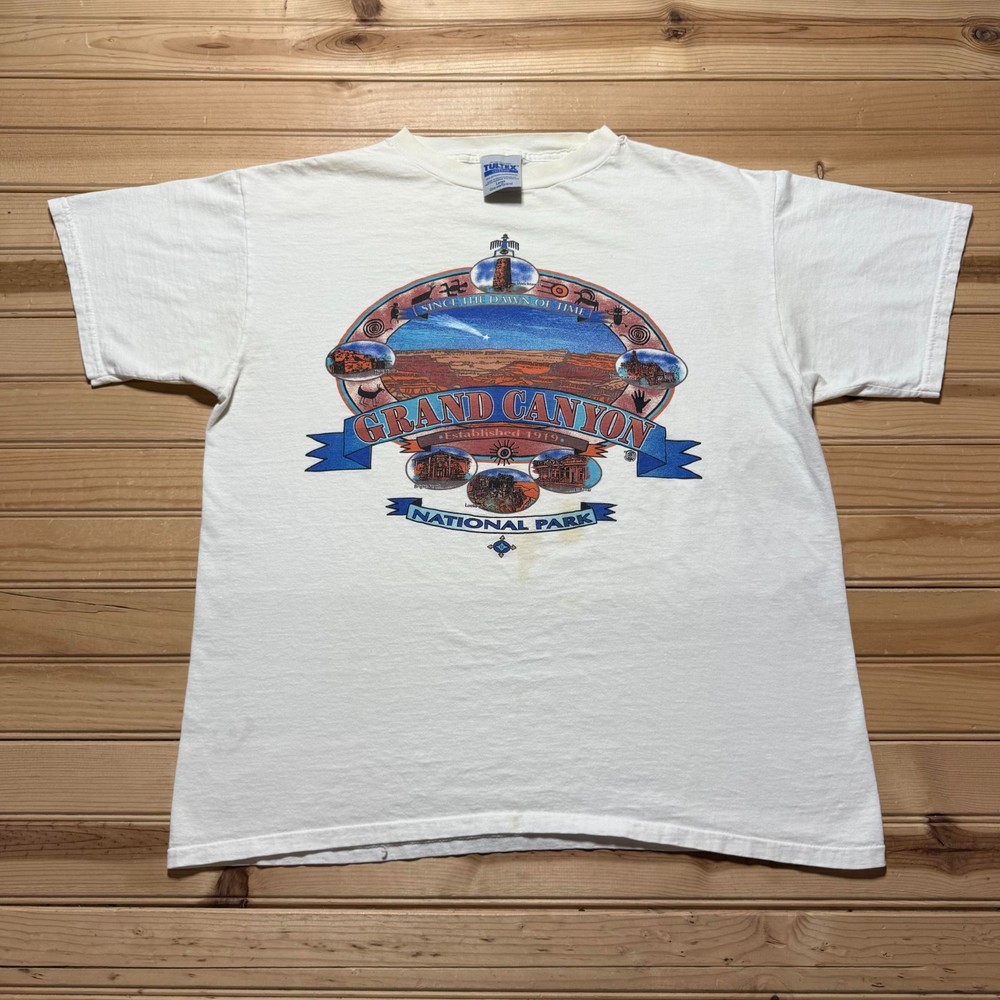 Vintage 90s Grand Canyon National Park Arizona Tourist Souvenir Shirt Size Large
