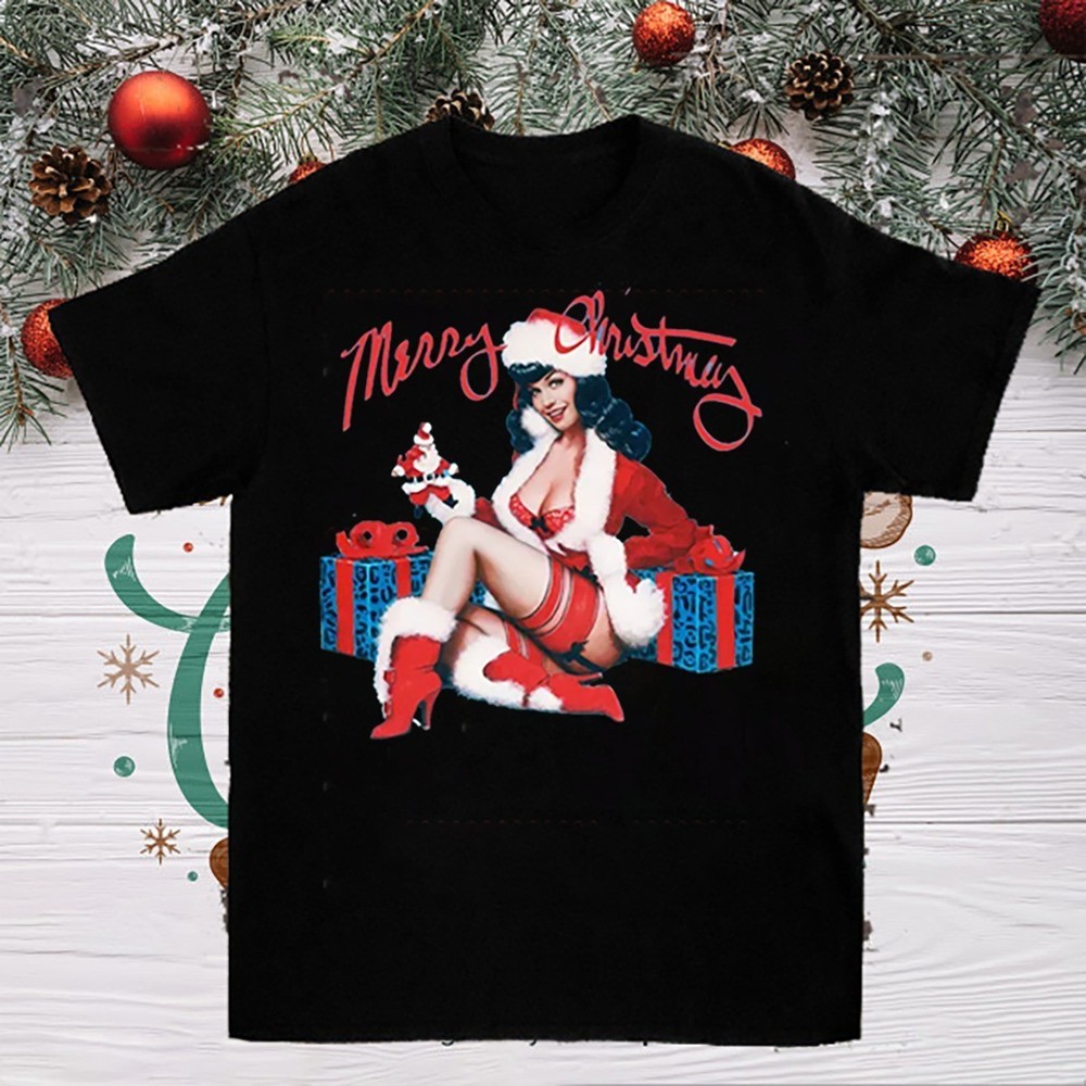Merry Christmas Bettie Page Collection  S-5XL Tee B07.95
